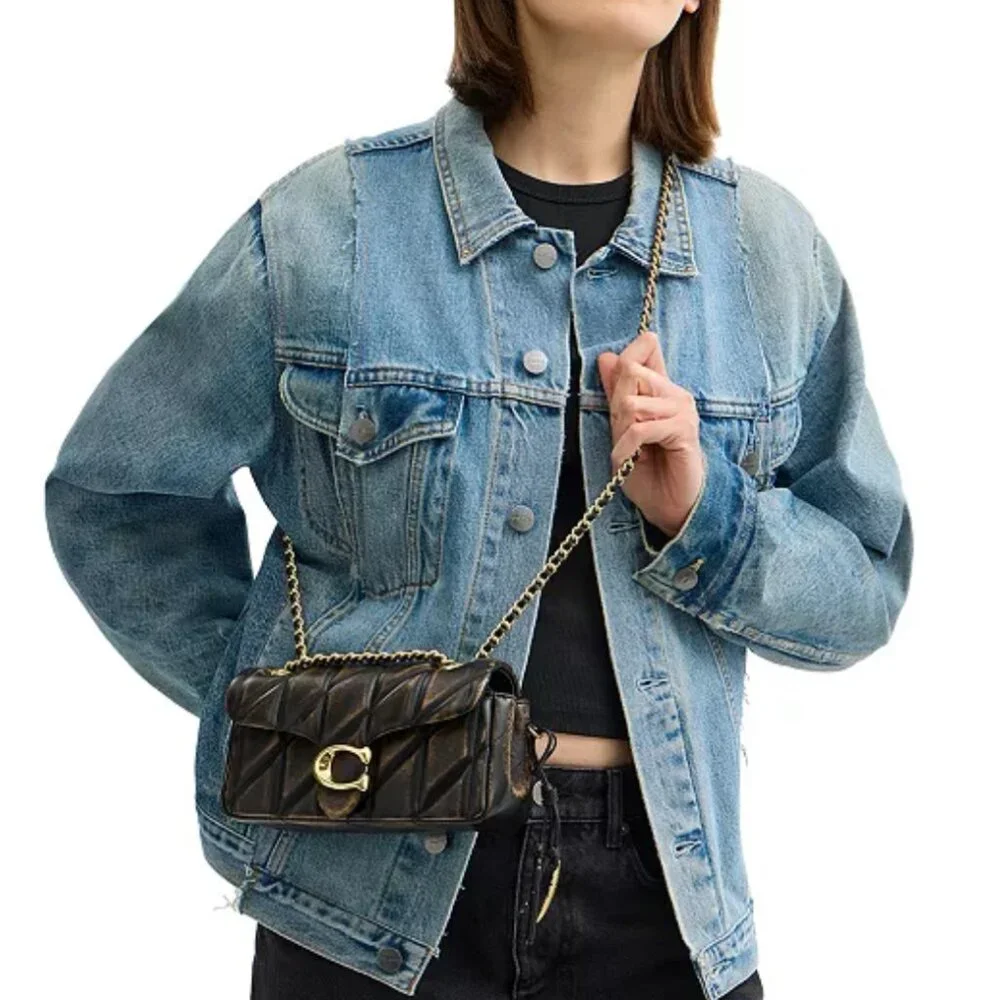 Coach Tabby Quilted Shoulder Bag 20 in Loved Leather